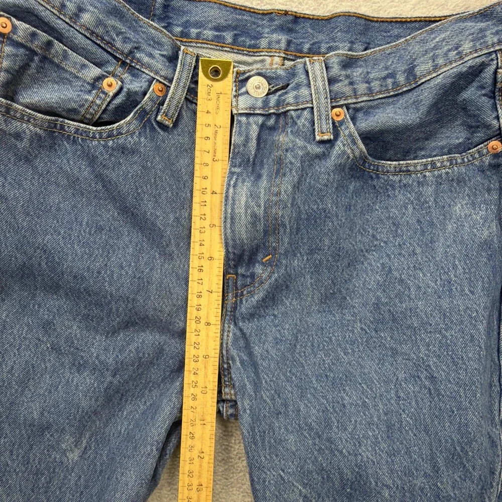 Levis 514 Jeans Men‎ 32x32 Blue Denim Pants Straight American Distressed Grunge